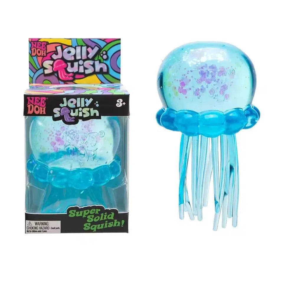 Needoh Fuzz Ball Jellyfish Squishy — Ocean‑Inspired Stress Relief in Every Squeeze