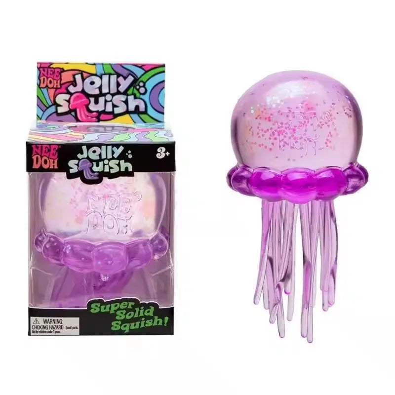 Needoh Fuzz Ball Jellyfish Squishy — Ocean‑Inspired Stress Relief in Every Squeeze