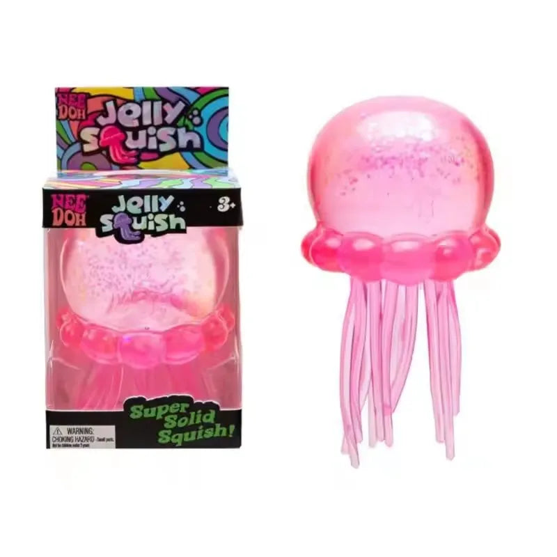 Needoh Fuzz Ball Jellyfish Squishy — Ocean‑Inspired Stress Relief in Every Squeeze
