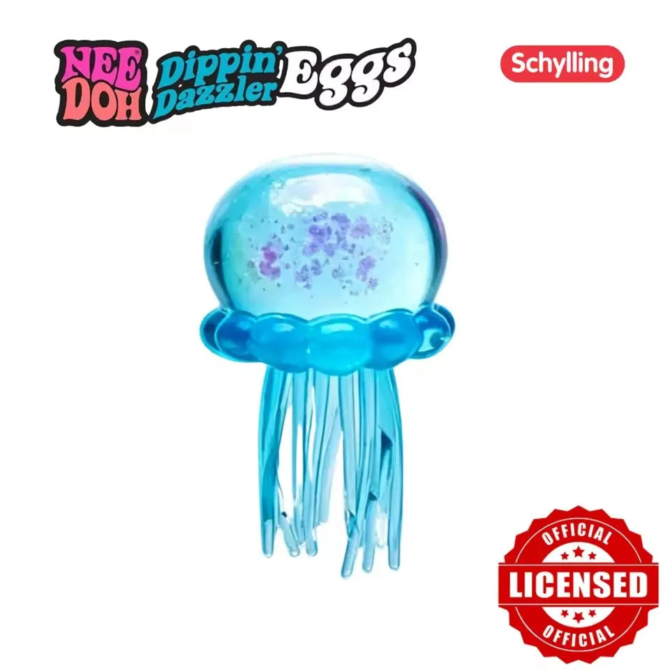 Needoh Fuzz Ball Jellyfish Squishy — Ocean‑Inspired Stress Relief in Every Squeeze