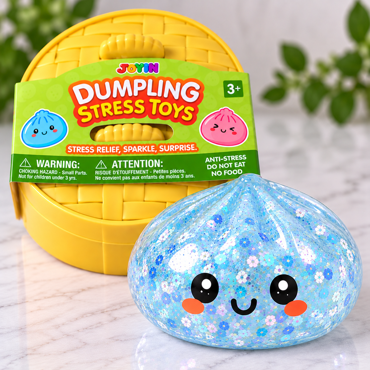 Glitter Dumpling Squishy Stress Toy