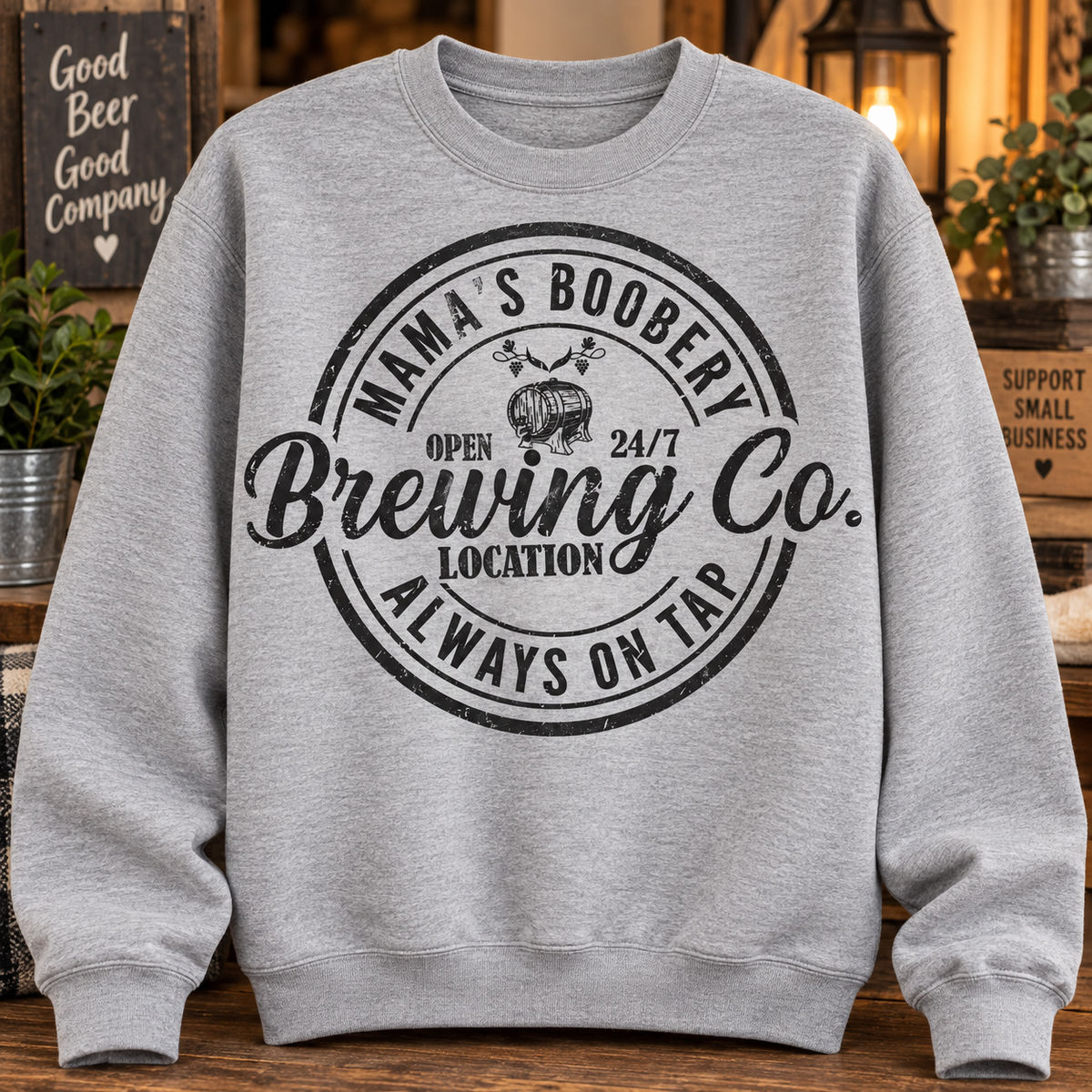 Mama’s Boobery Brewing Co. Graphic Sweatshirt