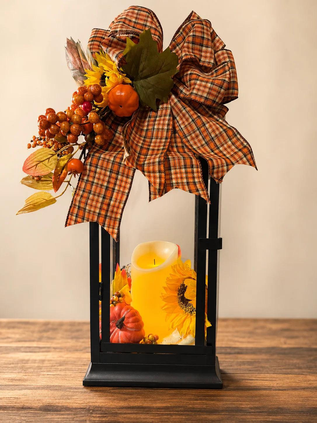Fall Harvest Lantern Centerpiece
