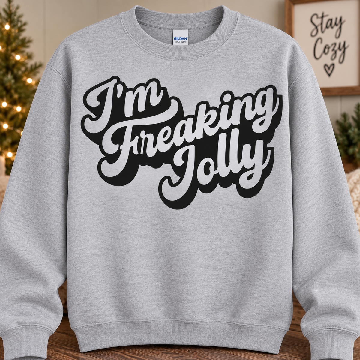 Freakin' Jolly Christmas Graphic T-Shirt