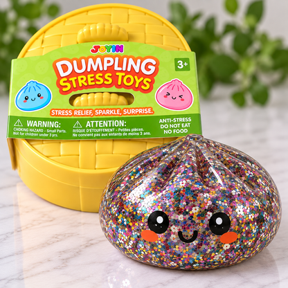 Glitter Dumpling Squishy Stress Toy