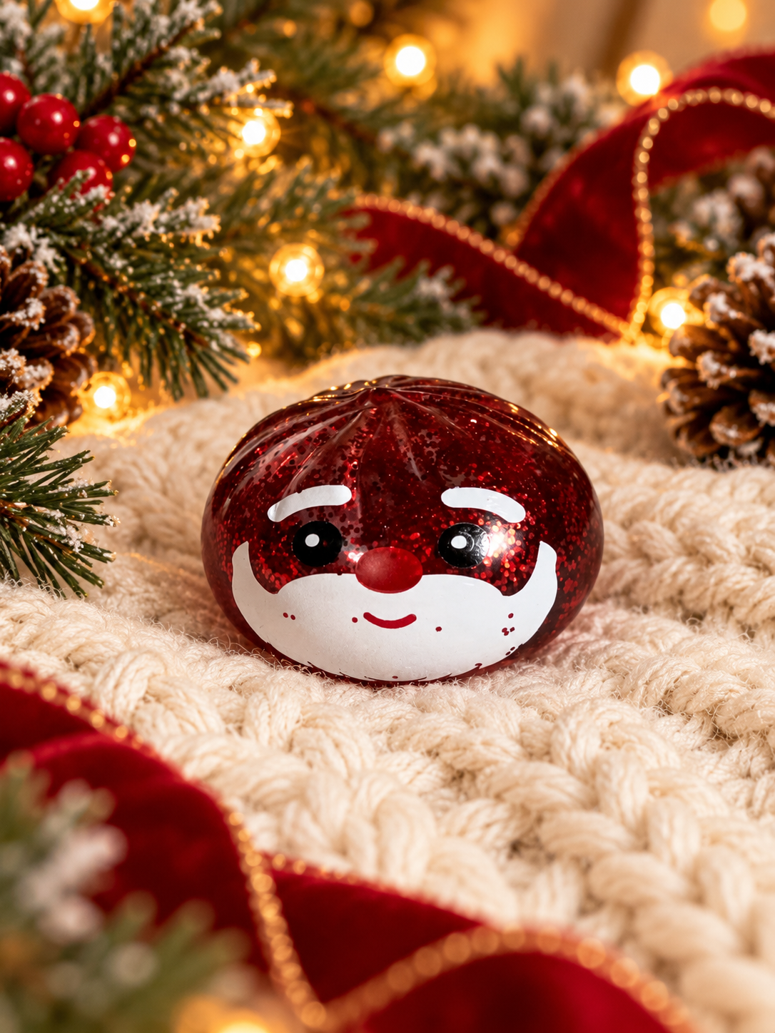 Santa Claus Glitter Squishy